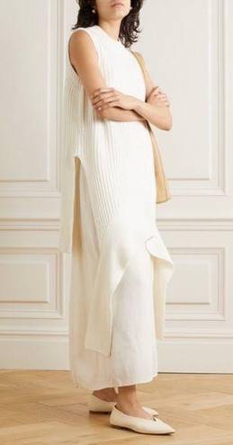 The Row  Aretha Draped Ribbed Cashmere Tank