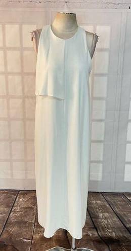 Oak + Fort  white sleeveless midi dress size large