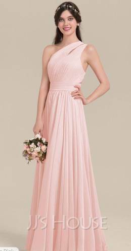 JJ's House  Blush Pink Bridesmaid Dress