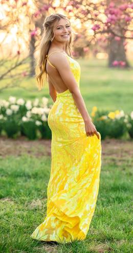 Jovani Yellow Prom Dress