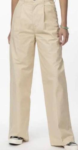 Levi’s NEW Levi's Premium Pleated High Loose Pants Beige Tan Women’s 30x32 Khaki Wide