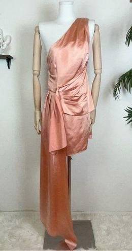 Elliatt  Wanda One Shoulder Dress - Peach Color