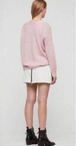 ALLSAINTS  Aris Wool Blend Boatneck Jumper Sweater in Baby Pink Size S