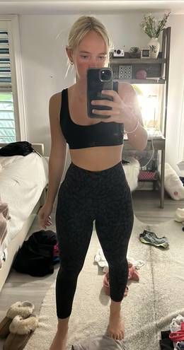 Lululemon Leopard Print Align Cropped