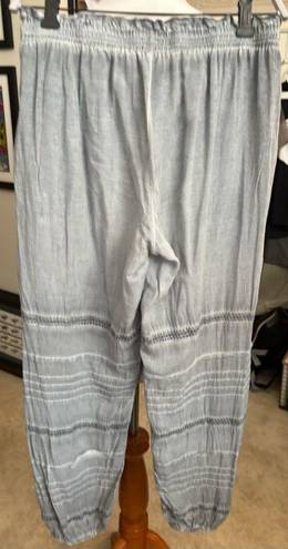 Young Fabulous and Broke . Boho hippie joggers w/elastic waist and tie. Size Small.