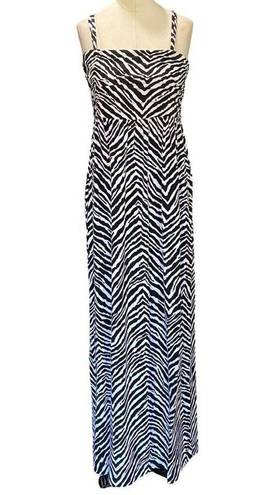 Chico's  Black & white GEMMA convertible zebra maxi dress Size 1/ US womens 8