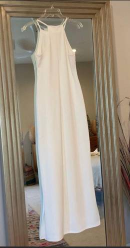 Boston Proper White Maxi Dress Travel Maxi