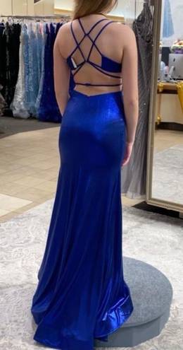 Ellie Wilde Royal Blue Prom Dress