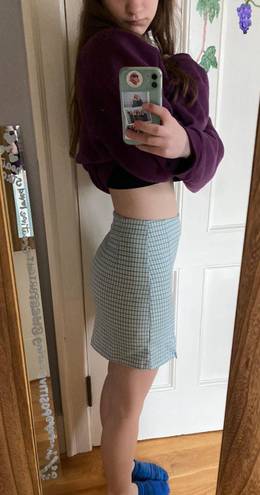 Brandy Melville Green and White  Skirt