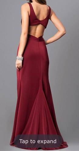 Prom Girl Cross Front Partial Open Back Dress With Slit