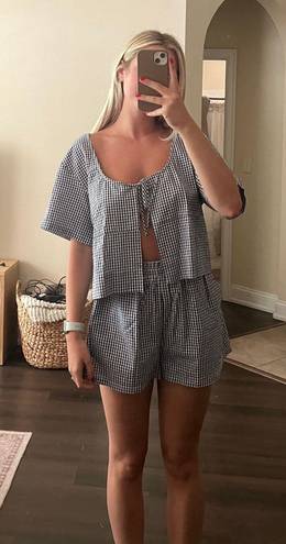 Verge Girl Blue Gingham Set