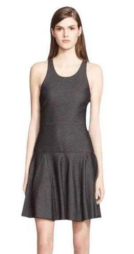 Rag and Bone  Size 6 Enigma Dress Fit n Flare Drop Waist Black Mini Sleeveless 1470