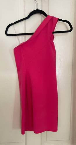 Blue Blush hot pink cocktail dress