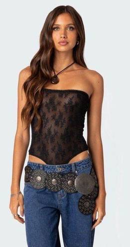 Edikted Alina Sheer Lace Bodysuit