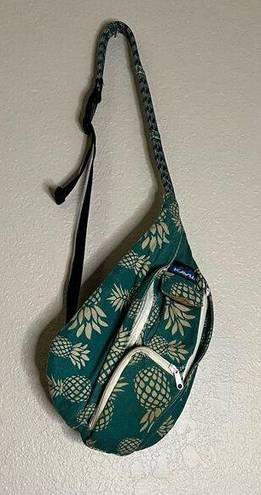 KAVU  Rope Sling Bag. Used. PineApple Pattern