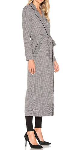 L'Academie L’Academie The Tess Trench In Black Houndstooth Size XXS