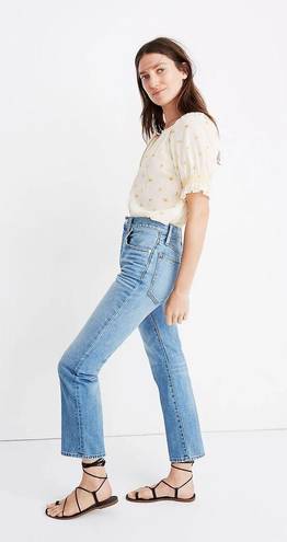 Madewell Slim Demi Boot High Rise Button Fly Jeans Banter Light Wash