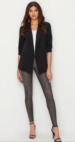 Spanx  Faux Leather Moto Leggings in Gunmetal