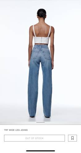 ZARA trf High Rise Wide Leg Jeans