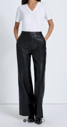 7 For All Mankind NWT faux leather wide leg pants