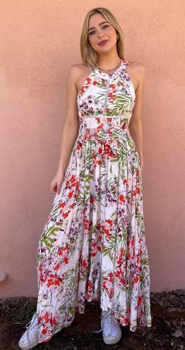 Abel the label Beautiful  floral backless maxi dress