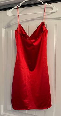 Zaful Red Satin Dress