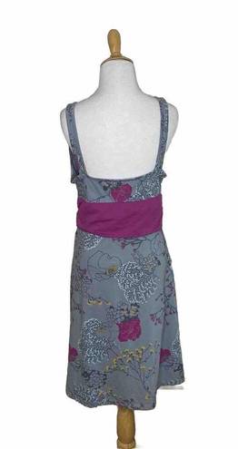 Patagonia  Crossover Dress Womens  Grey Floral Plum Floral  Size large