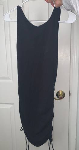 Aeropostale Black Rushed Side Dress