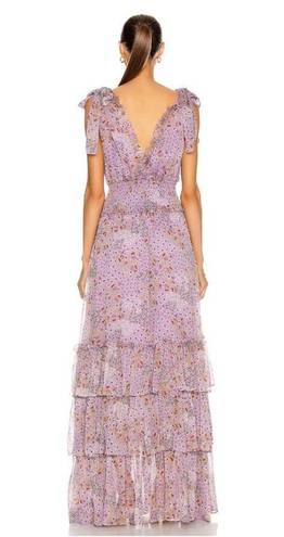 Alexis  Clemence Dress In Purple Bouquet