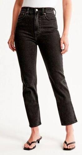 Abercrombie & Fitch  Ultra High Rise The Ankle Straight Jeans Black Size 30