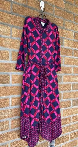 Monsoon  Gabby Geo Print Shirt Dress size 8