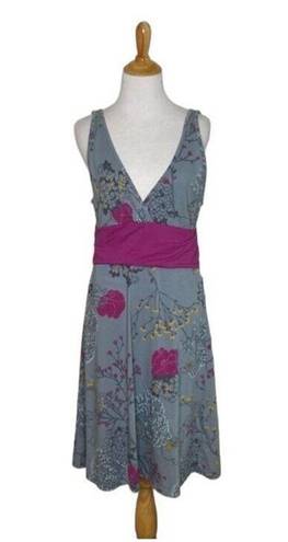 Patagonia  Crossover Dress Womens  Grey Floral Plum Floral  Size large