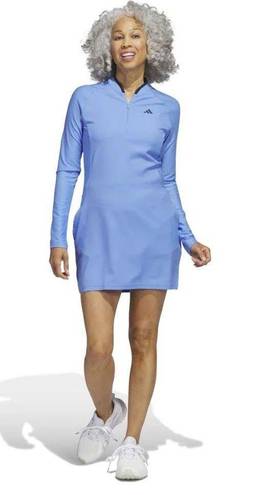 Adidas NWT  Women’s Long Sleeve Golf Dress with shorts Blue Small