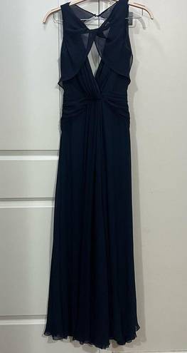 Badgley Mischka  Navy Blue Petunia Gown Size 4 US $795