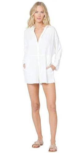 l*space L* Coronado Cover-up Romper in Beige Size Medium