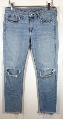 Rag and Bone  Dre Low Rise Ankle Slim Boyfriend Jeans in Sonny Size 26