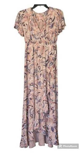 Isabel Maternity 𝅺 Patterned Maxi Dress Size XS NWT