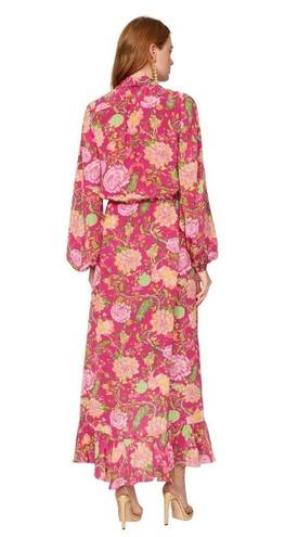 Rococo  Sand Chloe Wrap Maxi Dress in Pink XLarge Womens Long Gown