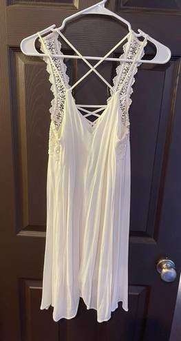 Charlotte Russe White Flowy Dress