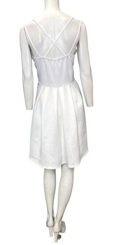 Bo Bel  Find Me Plus Strappy Pleated Skirt Mini Dress White Size 1X NWT