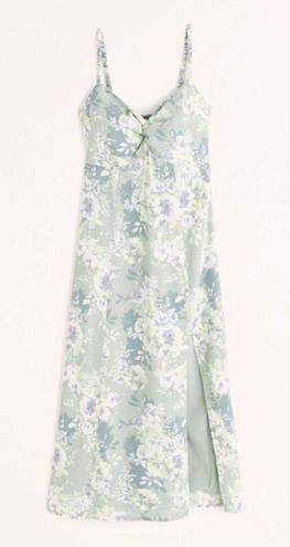 Abercrombie & Fitch Green Silk Maxi Dress