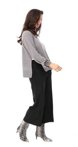 Tuckernuck  Bloggers Favorite all:row Bow Sleeve Side Slit Sweater Small Gray