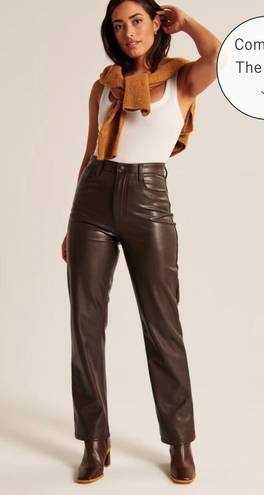 Abercrombie & Fitch Brown Leather Pants