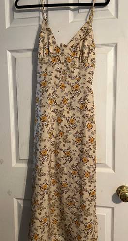 Forever 21 Floral Cut-Out Maxi Dress