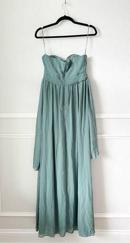 Birdy Grey NWT  Grace Convertible Chiffon Maxi Dress in Sea Glass sz S