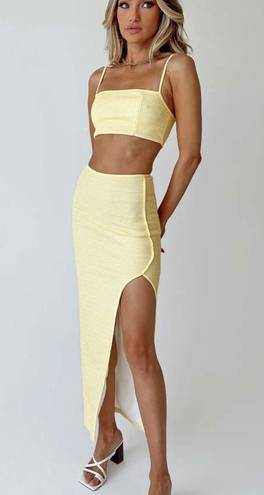 Princess Polly Yellow Skirt Set