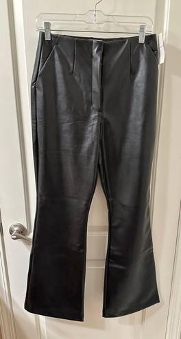 Abercrombie & Fitch Vegan Leather Flare Pants Curve Love