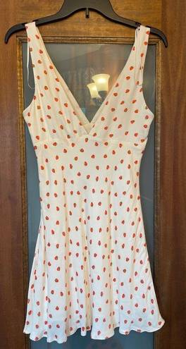 ZARA Strawberry Sleeveless Mini Dress Fit & Flare Lined Shift Cami small