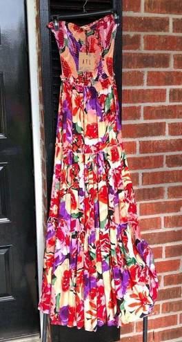 Abel the label  ATL Maxi Dress New Size Small Floral Retro Smocked Boho Chic