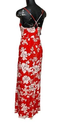 Yumi Kim NEW  FRENCH ROSE RED SILK RUSH HOUR MAXI Dress Size XS